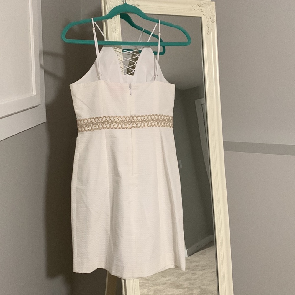 Lilly Pulitzer Trista Dress White Gold - Picture 6 of 7